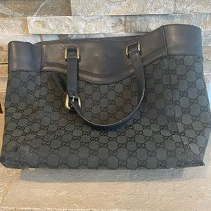 Black Gucci handbag